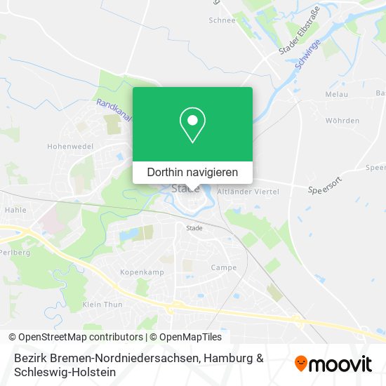 Bezirk Bremen-Nordniedersachsen Karte