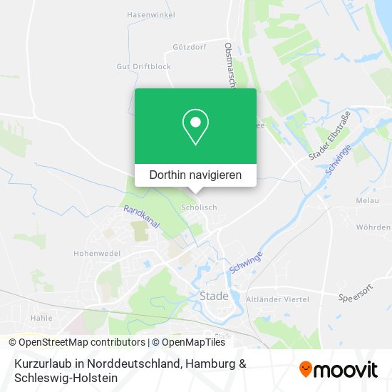 Kurzurlaub in Norddeutschland Karte