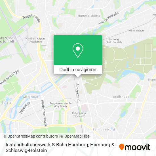 Instandhaltungswerk S-Bahn Hamburg Karte
