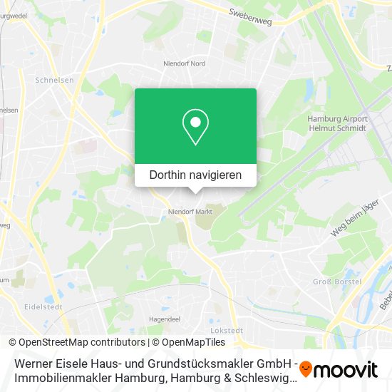 Werner Eisele Haus- und Grundstücksmakler GmbH - Immobilienmakler Hamburg Karte