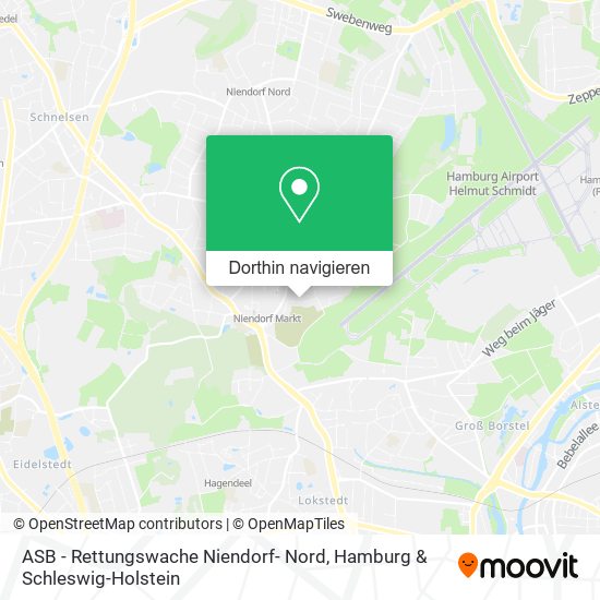 ASB - Rettungswache Niendorf- Nord Karte