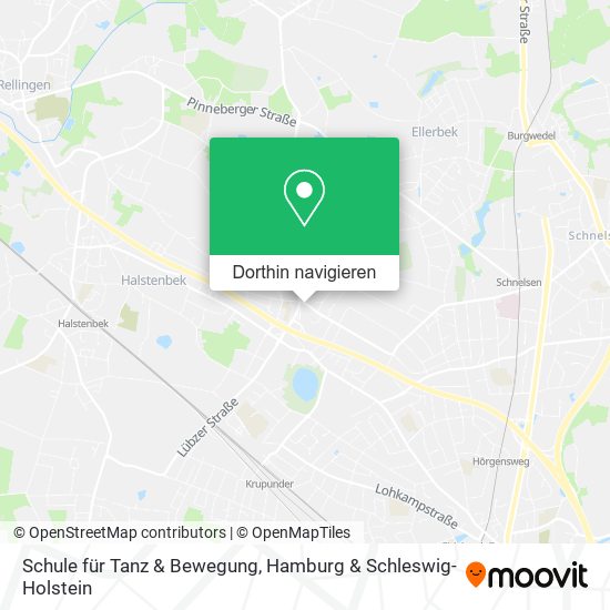 Schule für Tanz & Bewegung Karte