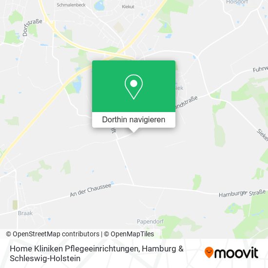Home Kliniken Pflegeeinrichtungen Karte