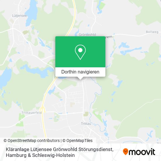 Kläranlage Lütjensee Grönwohld Störungsdienst Karte