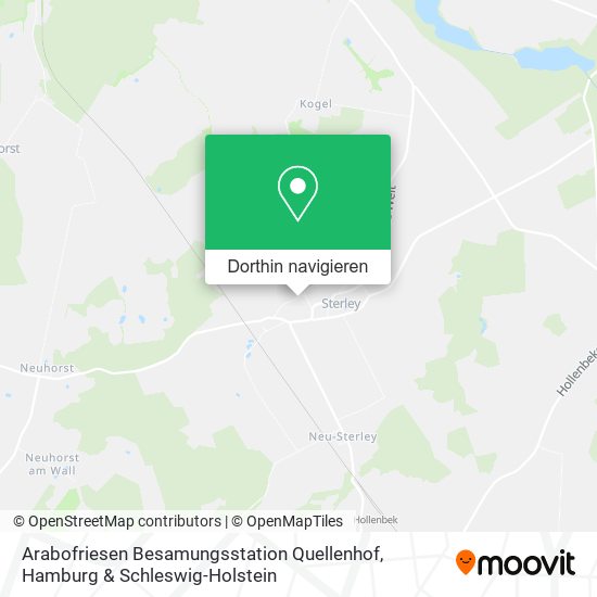 Arabofriesen Besamungsstation Quellenhof Karte