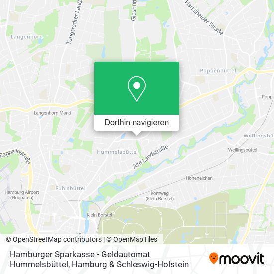 Hamburger Sparkasse - Geldautomat Hummelsbüttel Karte