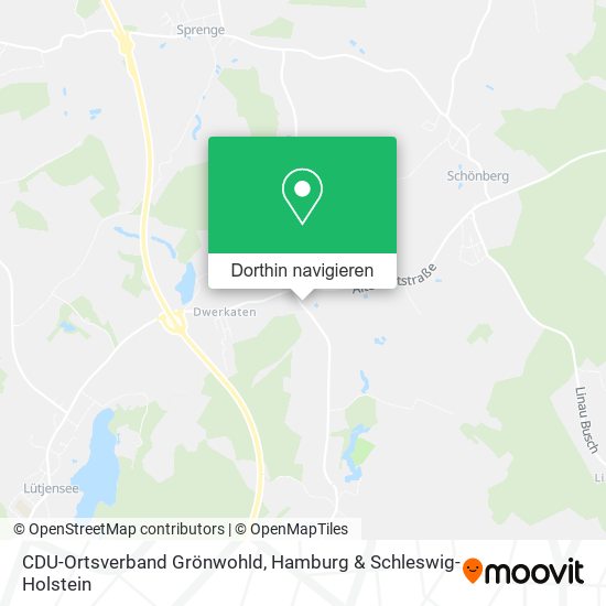 CDU-Ortsverband Grönwohld Karte