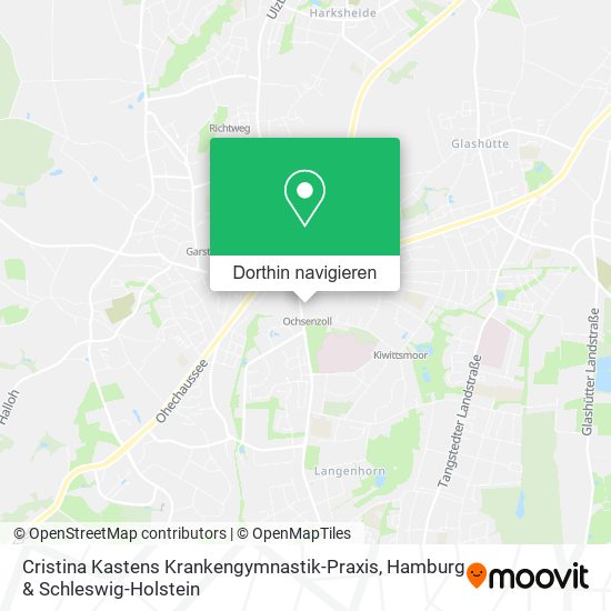 Cristina Kastens Krankengymnastik-Praxis Karte