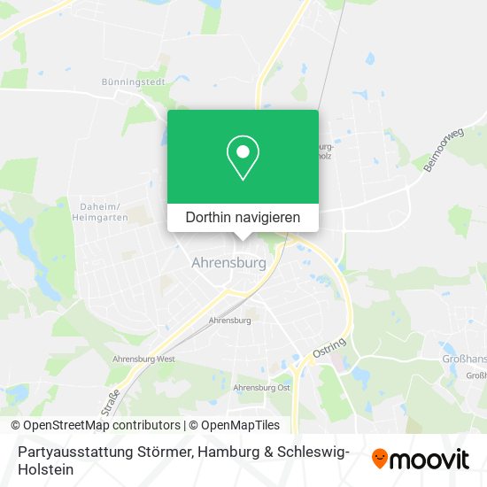 Partyausstattung Störmer Karte