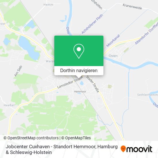 Jobcenter Cuxhaven - Standort Hemmoor Karte