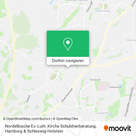 Nordelbische Ev.-Luth. Kirche Schuldnerberatung Karte
