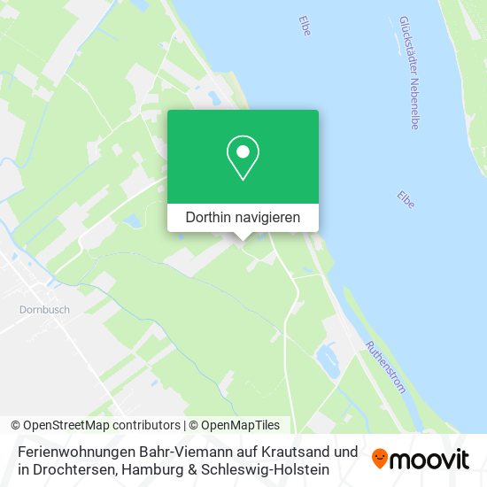 Ferienwohnungen Bahr-Viemann auf Krautsand und in Drochtersen Karte