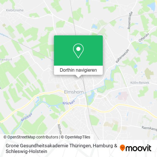 Grone Gesundheitsakademie Thüringen Karte