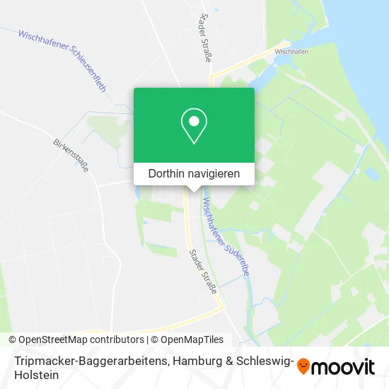 Tripmacker-Baggerarbeitens Karte