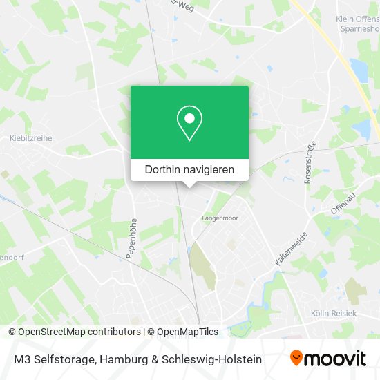 M3 Selfstorage Karte