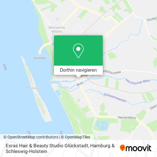 Esras Hair & Beauty Studio Glückstadt Karte