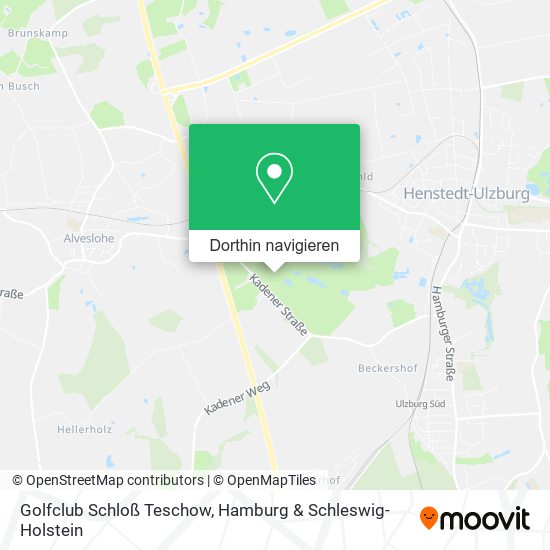 Golfclub Schloß Teschow Karte