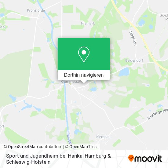 Sport und Jugendheim bei Hanka Karte