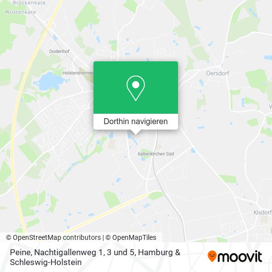 Peine, Nachtigallenweg 1, 3 und 5 Karte