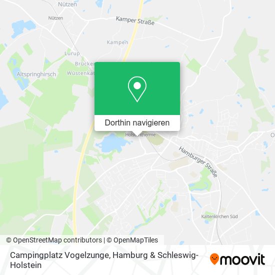 Campingplatz Vogelzunge Karte