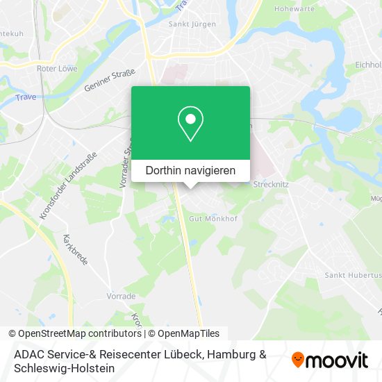 ADAC Service-& Reisecenter Lübeck Karte