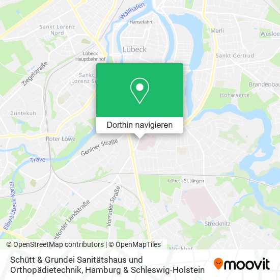 Schütt & Grundei Sanitätshaus und Orthopädietechnik Karte