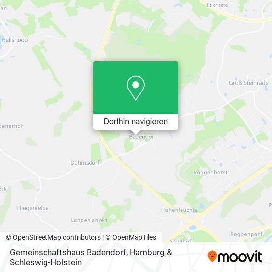 Gemeinschaftshaus Badendorf Karte
