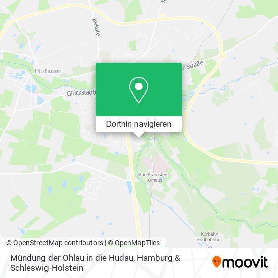 Mündung der Ohlau in die Hudau Karte