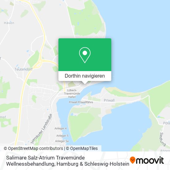Salimare Salz-Atrium Travemünde Wellnessbehandlung Karte