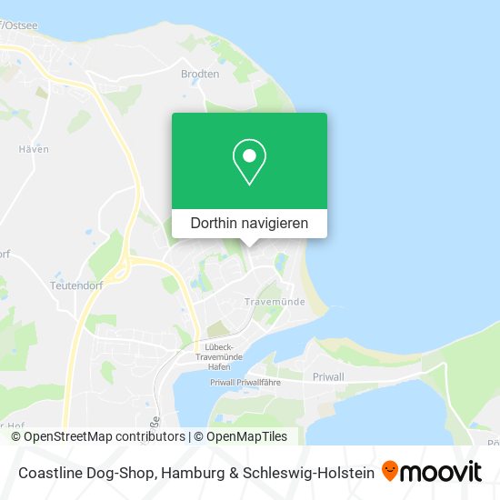 Coastline Dog-Shop Karte