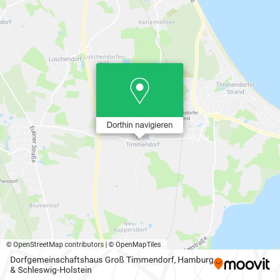 Dorfgemeinschaftshaus Groß Timmendorf Karte