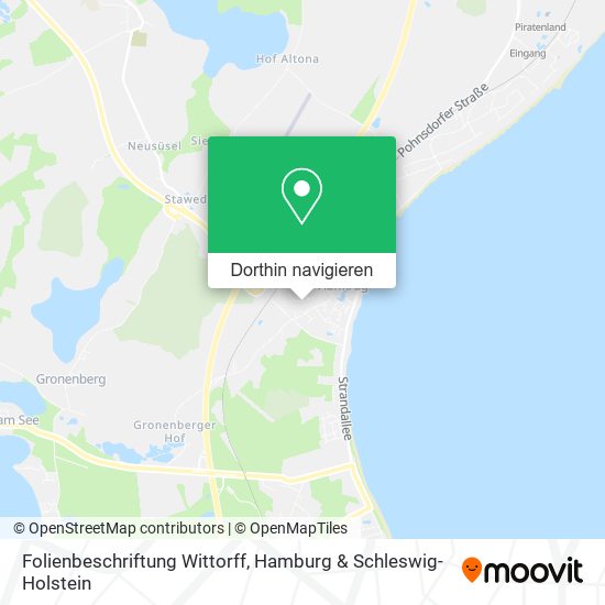 Folienbeschriftung Wittorff Karte