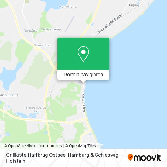 Grillkiste Haffkrug Ostsee Karte