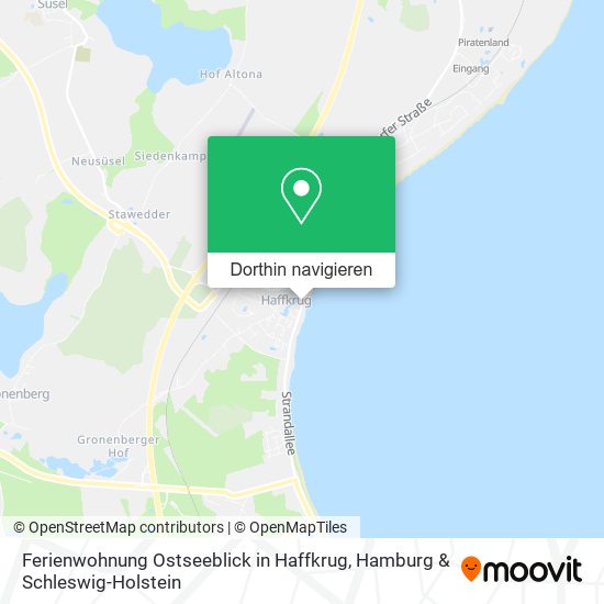 Ferienwohnung Ostseeblick in Haffkrug Karte