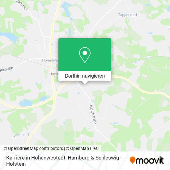 Karriere in Hohenwestedt Karte