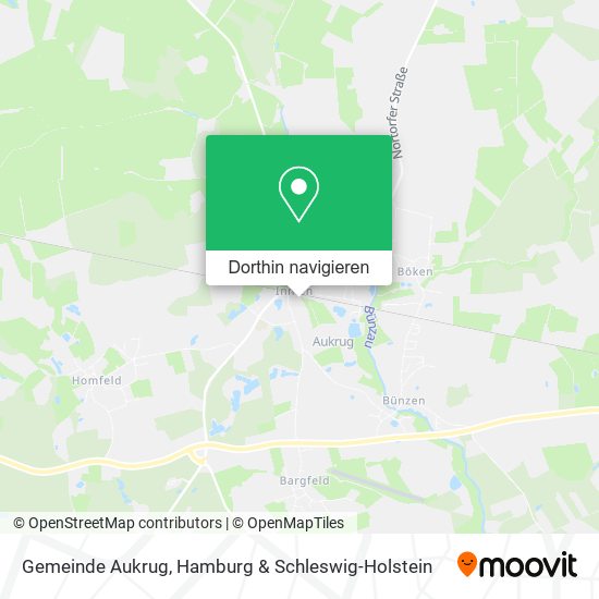 Gemeinde Aukrug Karte