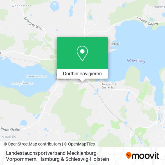 Landestauchsportverband Mecklenburg-Vorpommern Karte