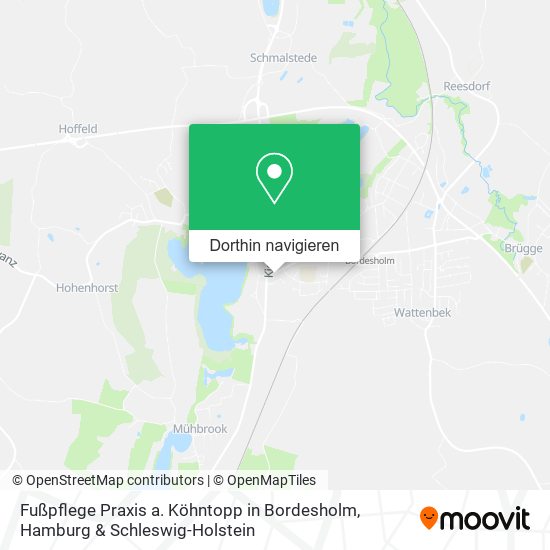 Fußpflege Praxis a. Köhntopp in Bordesholm Karte