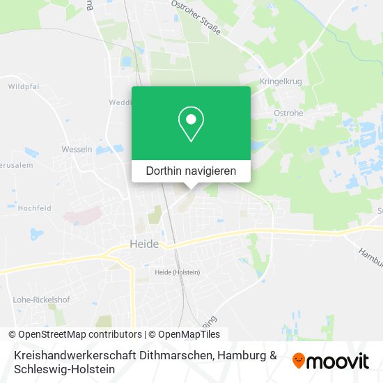 Kreishandwerkerschaft Dithmarschen Karte