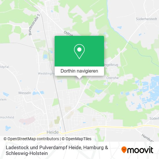 Ladestock und Pulverdampf Heide Karte