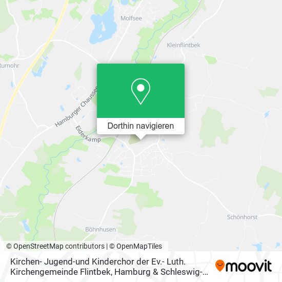 Kirchen- Jugend-und Kinderchor der Ev.- Luth. Kirchengemeinde Flintbek Karte