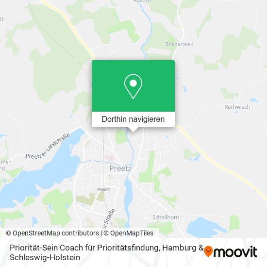 Priorität-Sein Coach für Prioritätsfindung Karte