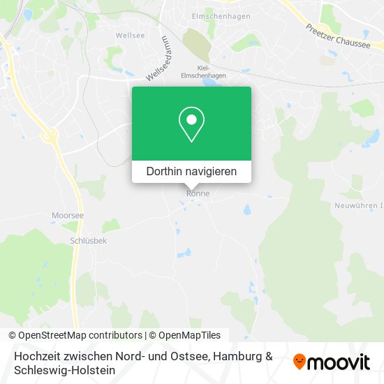 Hochzeit zwischen Nord- und Ostsee Karte