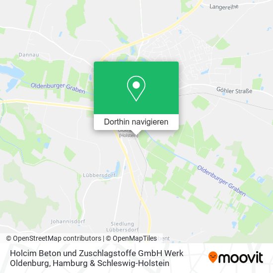 Holcim Beton und Zuschlagstoffe GmbH Werk Oldenburg Karte