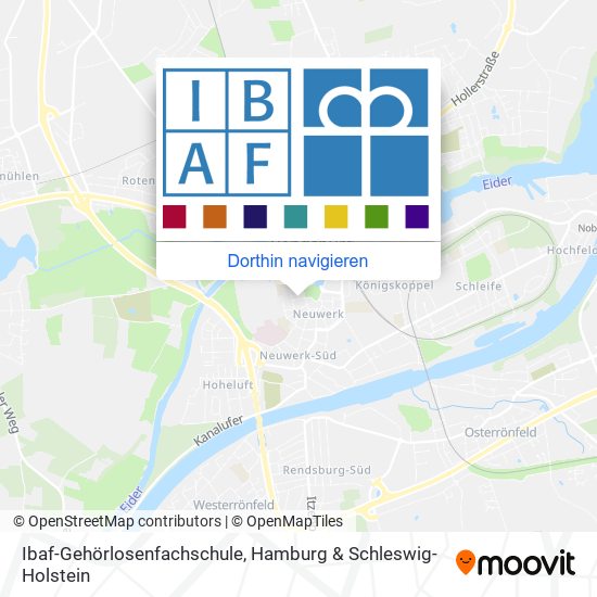 Ibaf-Gehörlosenfachschule Karte