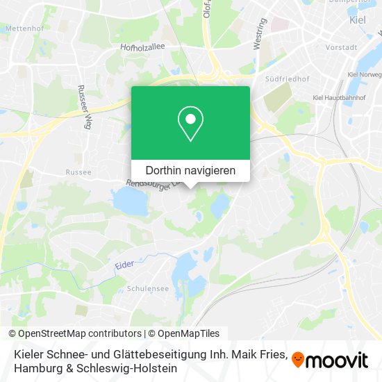 Kieler Schnee- und Glättebeseitigung Inh. Maik Fries Karte
