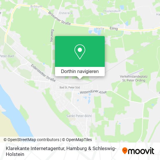 Klarekante Internetagentur Karte