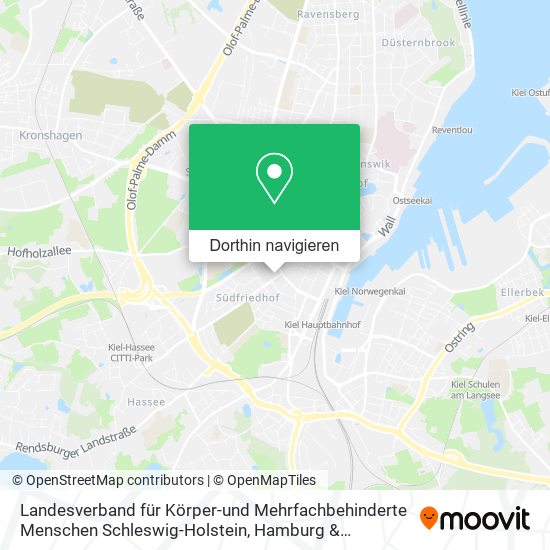 Landesverband für Körper-und Mehrfachbehinderte Menschen Schleswig-Holstein Karte
