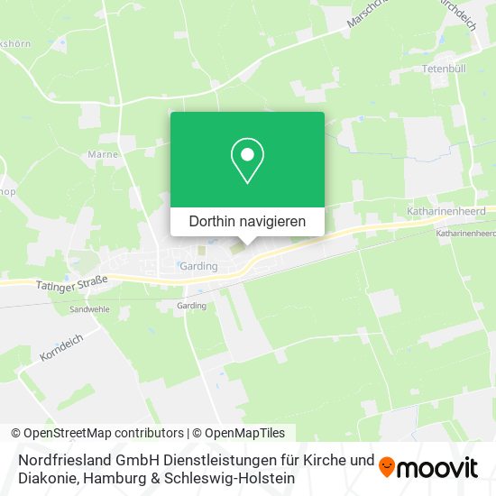 Nordfriesland GmbH Dienstleistungen für Kirche und Diakonie Karte
