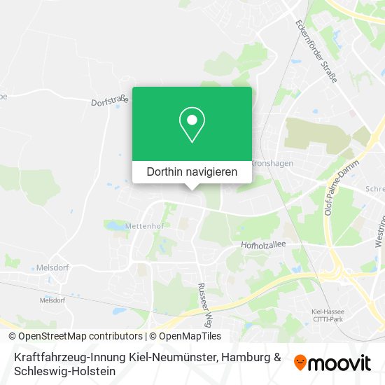 Kraftfahrzeug-Innung Kiel-Neumünster Karte